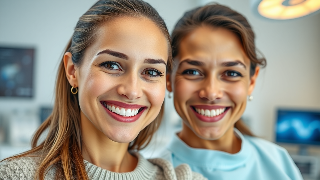 Confident patients enjoying affordable dental solutions at a modern clinic