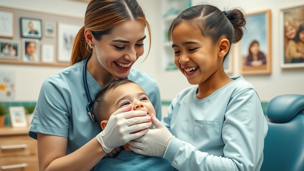 Gentle patient comfort dentistry for families and children in nurturing clinic.