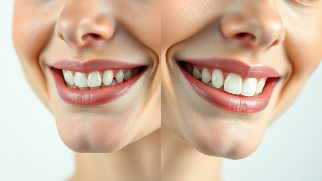Before and after smile transformation with cosmetic dentistry services