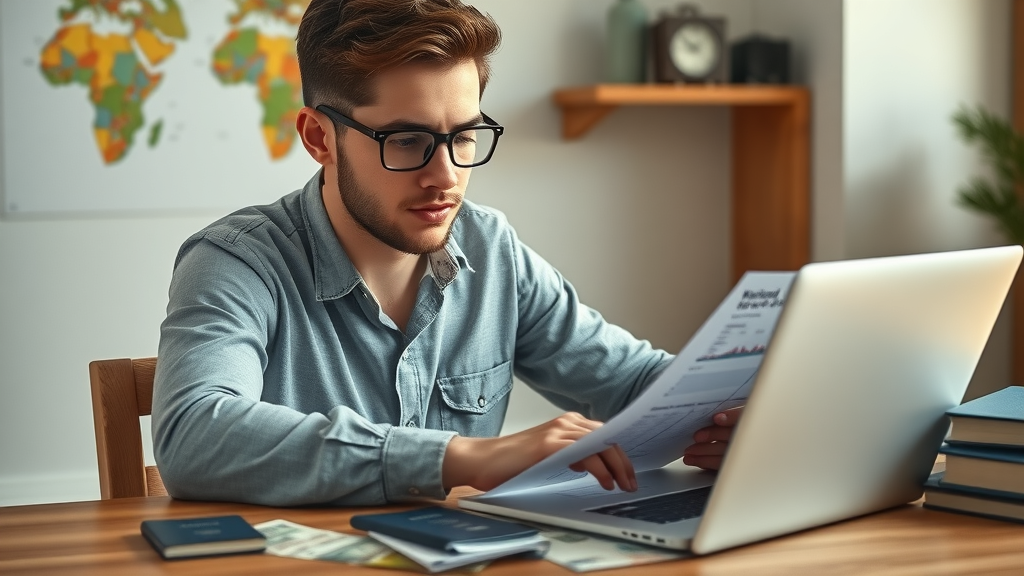 Digital nomad living budgeting financial planning laptop travel