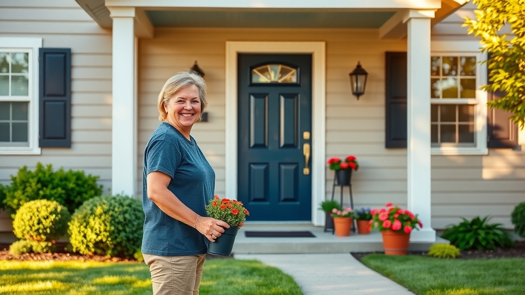 Affordable DIY Renovation Tips front door curb appeal makeover painting landscaping